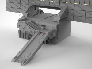Sci-fi wall 1 3D Model