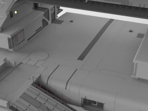 Sci-fi wall 1 3D Model