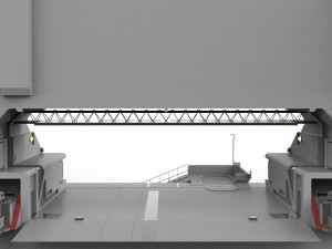 Sci-fi wall 1 Model 3D