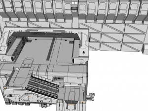 Sci-fi wall 1 Model 3D