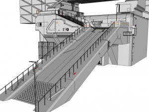 Sci-fi wall 1 3D Model