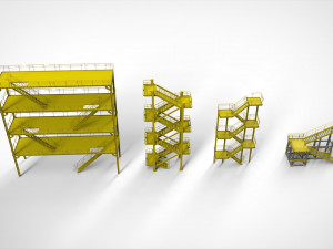 Sci-fi stairs 1 3D मॉडल