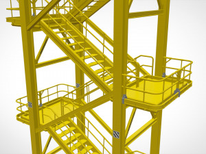 Sci-fi stairs 1 3D मॉडल