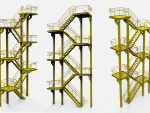 Sci-fi stairs 1 3D मॉडल