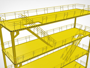 Sci-fi stairs 1 3D मॉडल