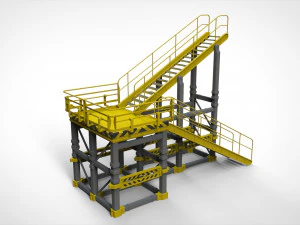 Sci-fi stairs 1 3D Model