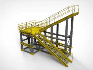 Sci-fi stairs 1 3D Model