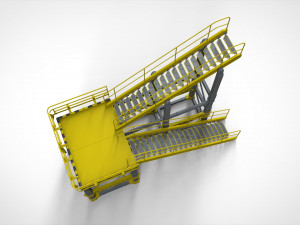 Sci-fi stairs 1 3D मॉडल