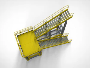 Sci-fi stairs 1 3D Model
