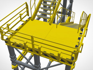 Sci-fi stairs 1 3D मॉडल