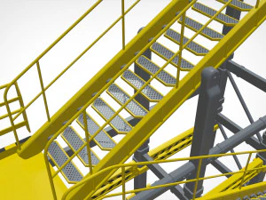 Sci-fi stairs 1 3D Model