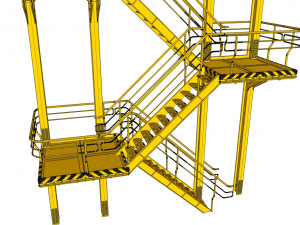 Sci-fi stairs 1 3D मॉडल