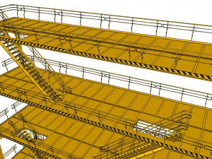 Sci-fi stairs 1 3D मॉडल