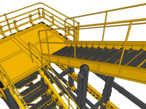 Sci-fi stairs 1 3D मॉडल