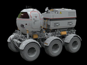 Il rover lunare di Star Cops Modello 3D