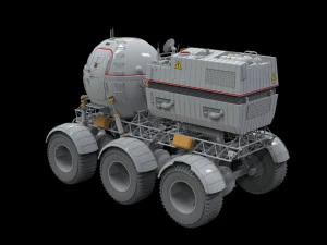 Il rover lunare di Star Cops Modello 3D