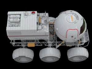 Il rover lunare di Star Cops Modello 3D