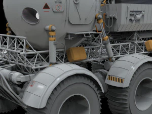 Il rover lunare di Star Cops Modello 3D