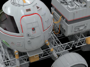 Il rover lunare di Star Cops Modello 3D