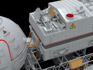 Il rover lunare di Star Cops Modello 3D