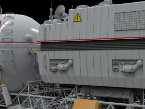 Il rover lunare di Star Cops Modello 3D