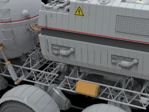 Il rover lunare di Star Cops Modello 3D