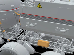 Il rover lunare di Star Cops Modello 3D