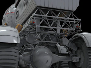 Il rover lunare di Star Cops Modello 3D