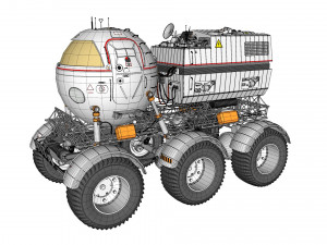 Star cops moon rover 3D मॉडल