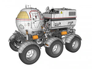 Il rover lunare di Star Cops Modello 3D
