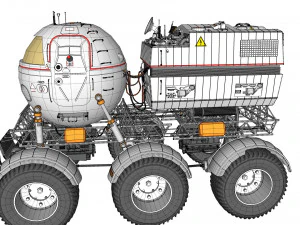 Il rover lunare di Star Cops Modello 3D