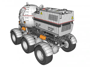 Il rover lunare di Star Cops Modello 3D
