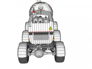 Il rover lunare di Star Cops Modello 3D