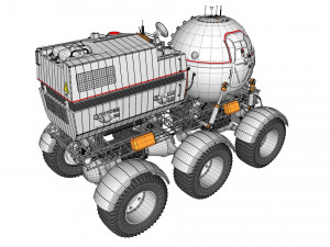 Star cops moon rover 3D मॉडल
