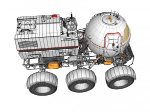Il rover lunare di Star Cops Modello 3D