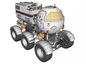 Il rover lunare di Star Cops Modello 3D