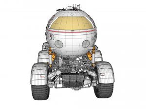 Il rover lunare di Star Cops Modello 3D