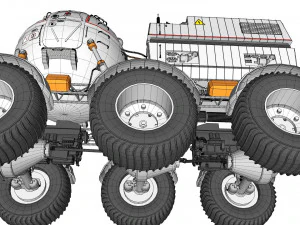 Il rover lunare di Star Cops Modello 3D