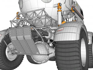 Il rover lunare di Star Cops Modello 3D