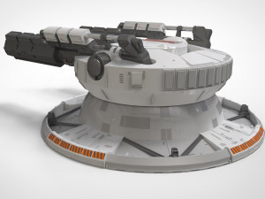 Starship troopers cannon 3D मॉडल