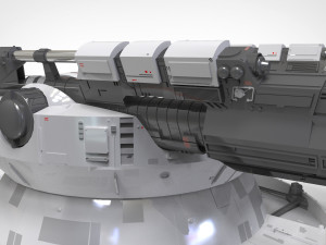 Starship troopers cannon 3D मॉडल