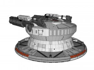 Starship troopers cannon 3D मॉडल