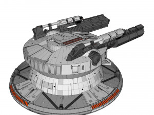 Starship troopers cannon 3D मॉडल