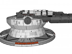 Starship troopers cannon 3D मॉडल