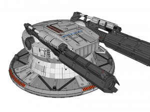 Starship troopers cannon 3D मॉडल
