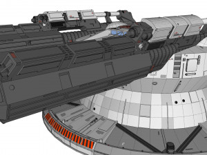 Starship troopers cannon 3D मॉडल