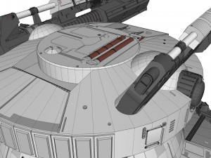 Starship troopers cannon 3D मॉडल