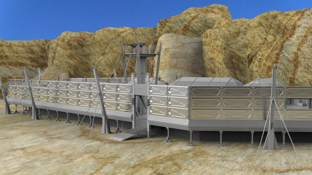 Starship troopers outpost whisky 3D मॉडल .c4d .max .obj .3ds .fbx .stl .blend 