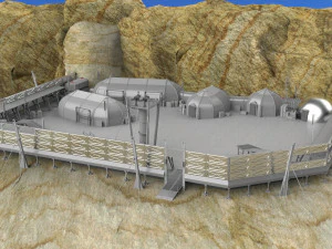 Whisky dell'avamposto dei soldati dell'astronave Modello 3D