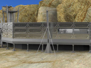 Whisky dell'avamposto dei soldati dell'astronave Modello 3D